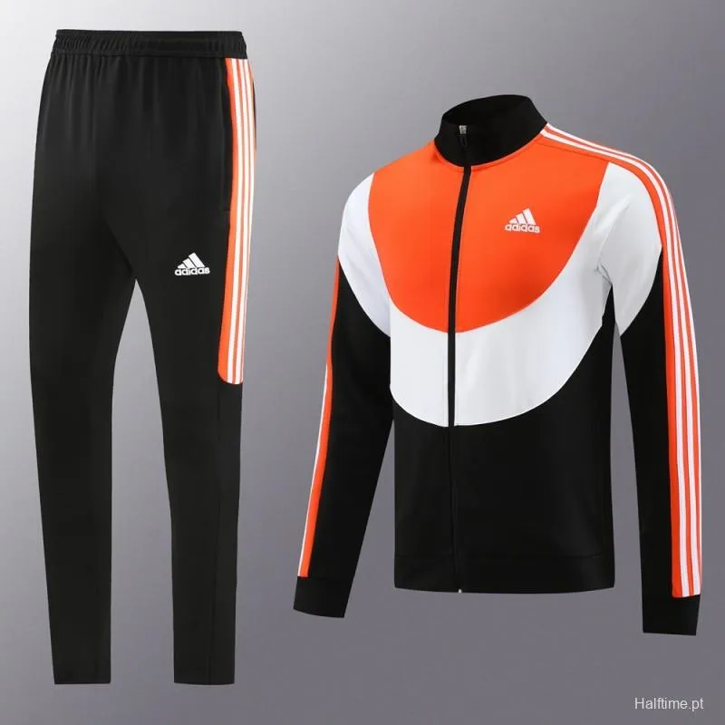 23/24 Adidas Orange/White/Black Full Zipper +Pants