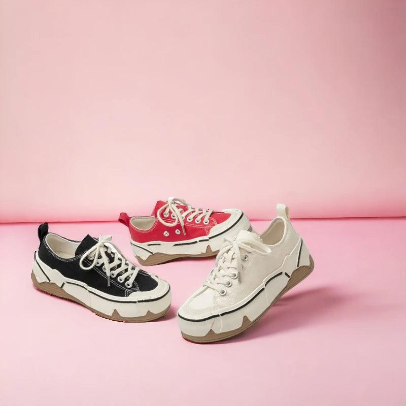 29235 Women's Casual Shoes - Handmade Canvas Sneakers