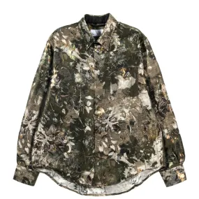 4SDESIGNS A. BD SHIRT HUNTER FOLIAGE BROCADE