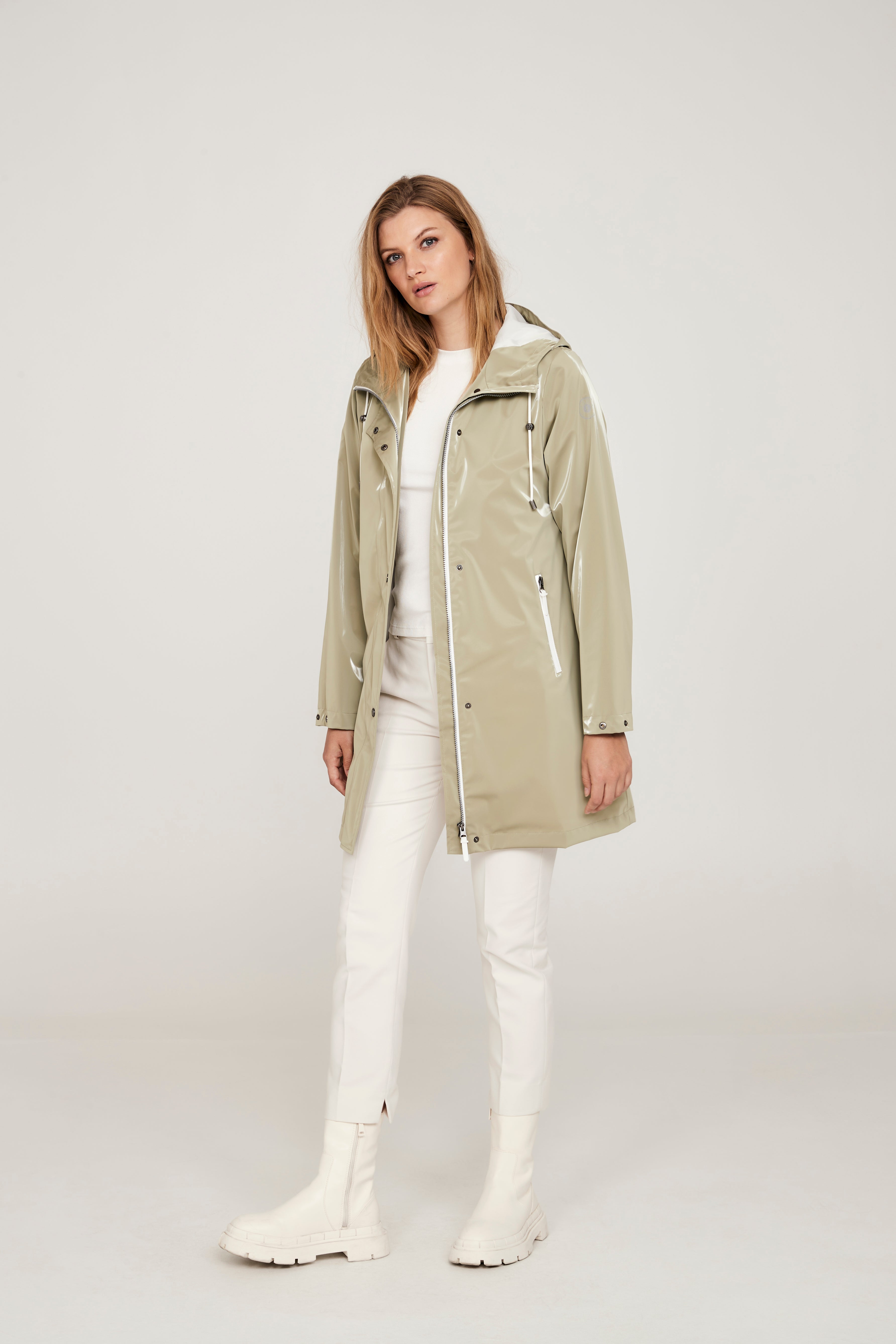 675- Sage Green Raincoat- Frandsen