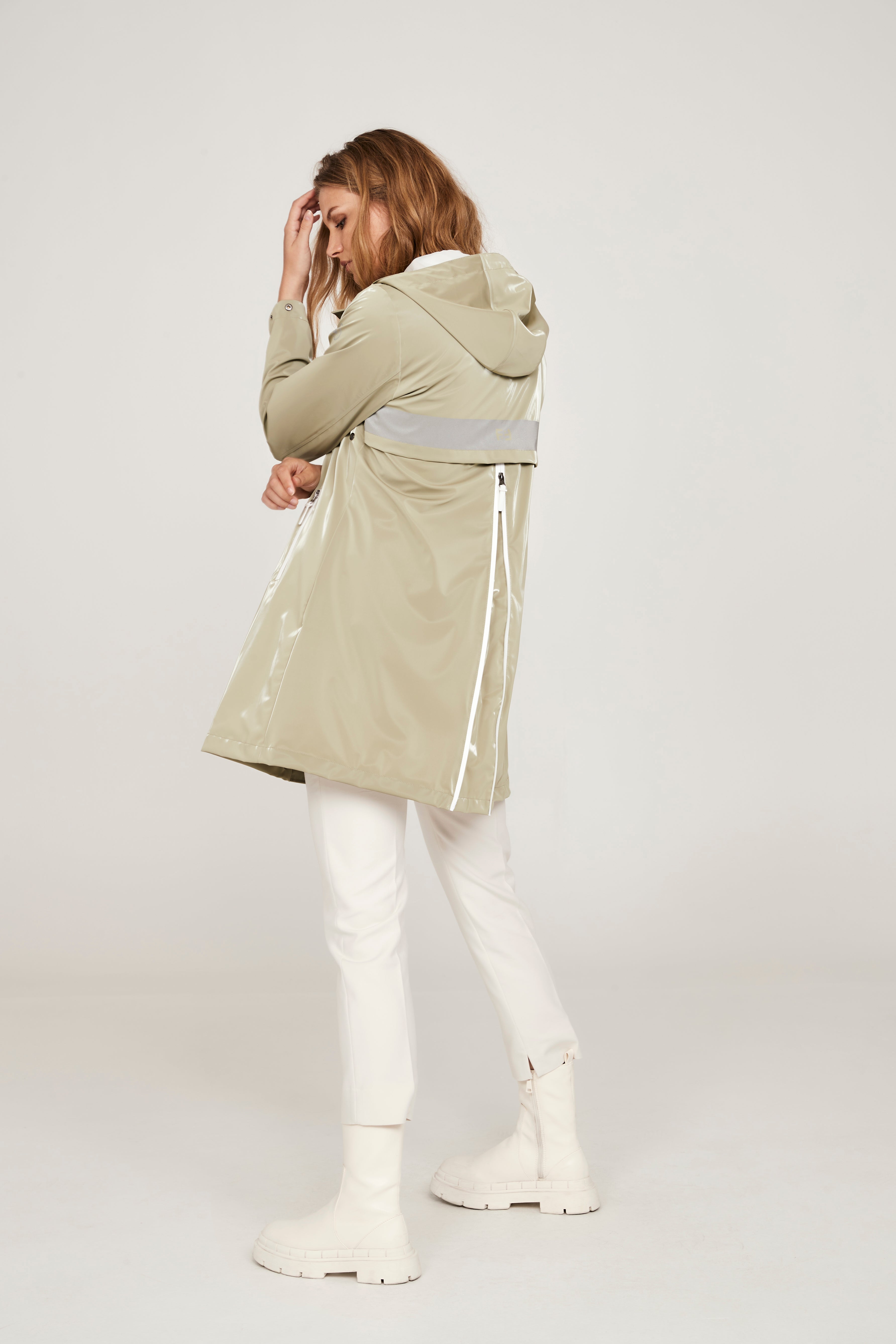 675- Sage Green Raincoat- Frandsen