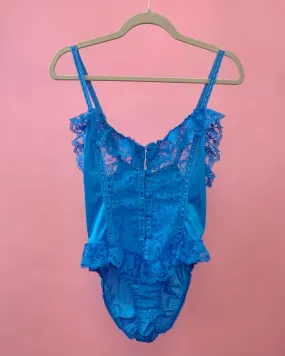 80’s bright blue negligee