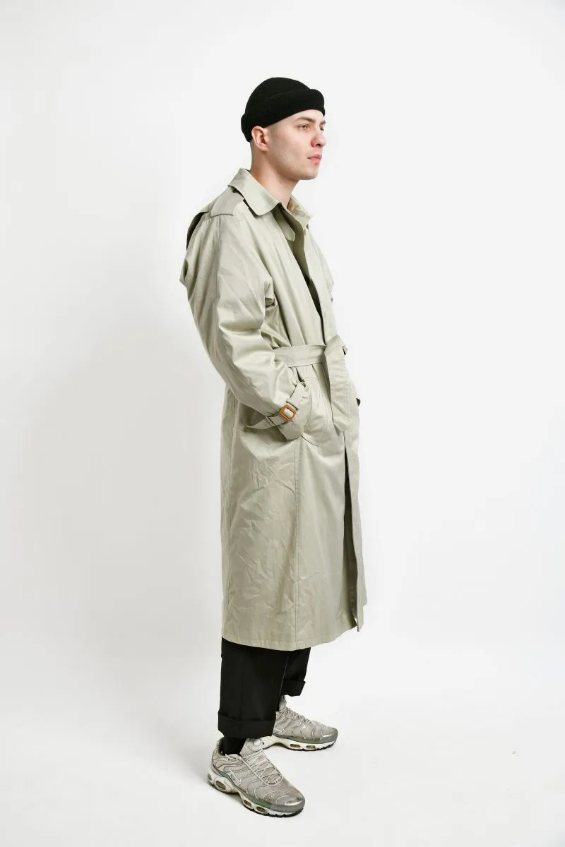 90s detective trench coat men beige