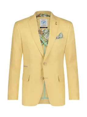 A Fish Named Fred Yellow Linen Sports Coat