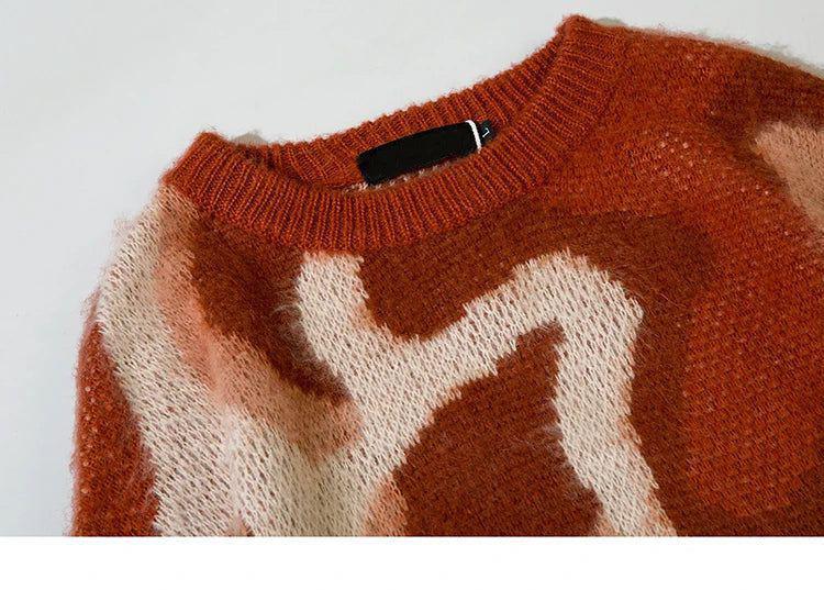 Abstract Retro Sweater