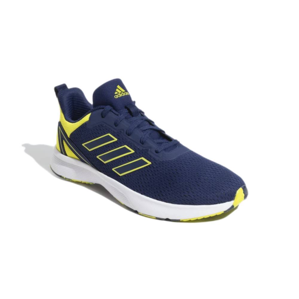 Adidas Men's Seize The Street Running Shoe (Night Sky/Acid Yellow)