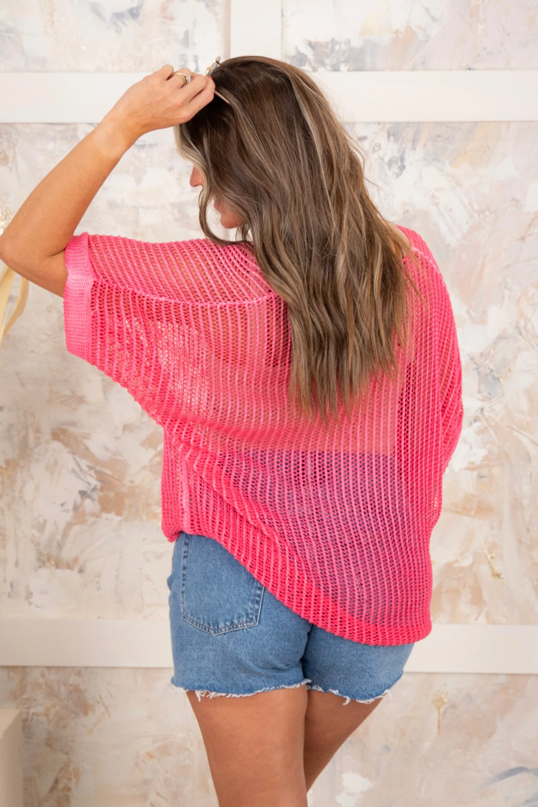 Always Reliable Sweater - Fuchsia - FINAL SALE