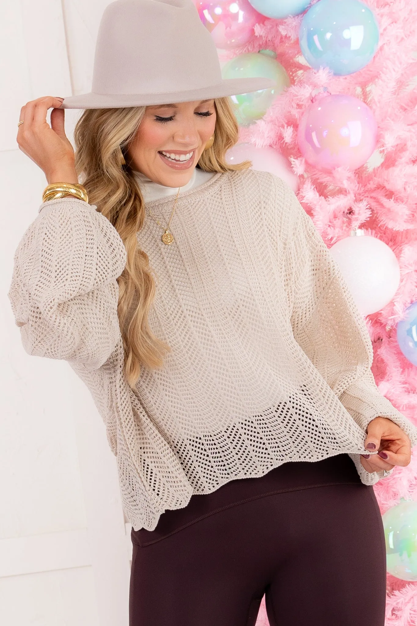 Amazed With You Sweater - Sand Beige