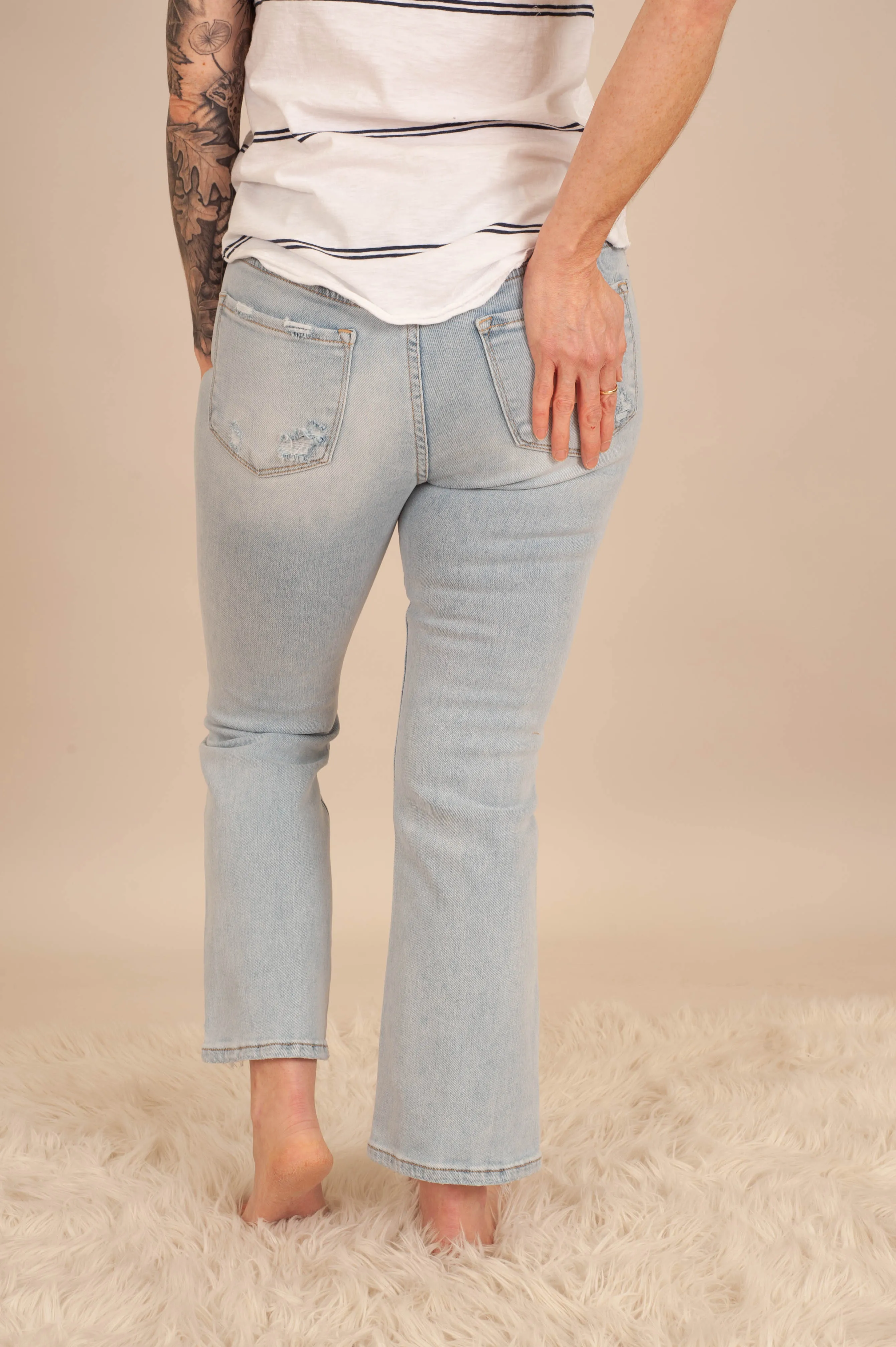 Amie Crop Flare Jeans