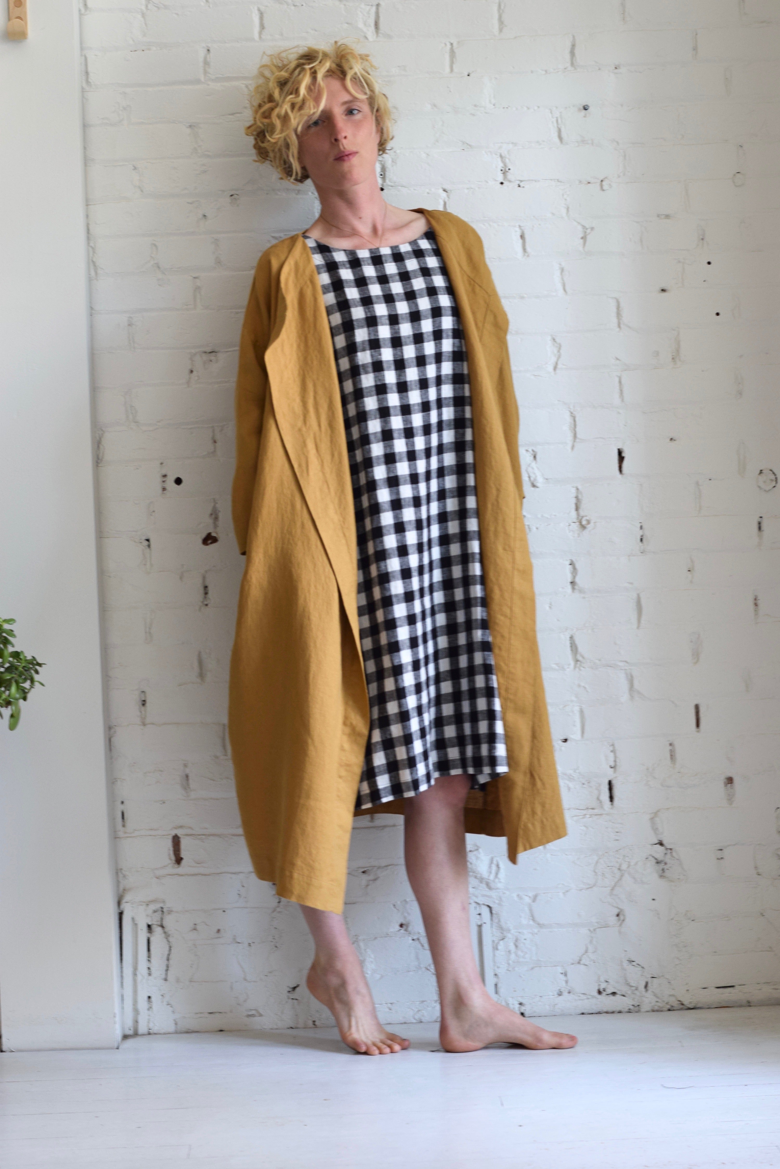 Amsterdam Linen Wrap Jacket | Amber