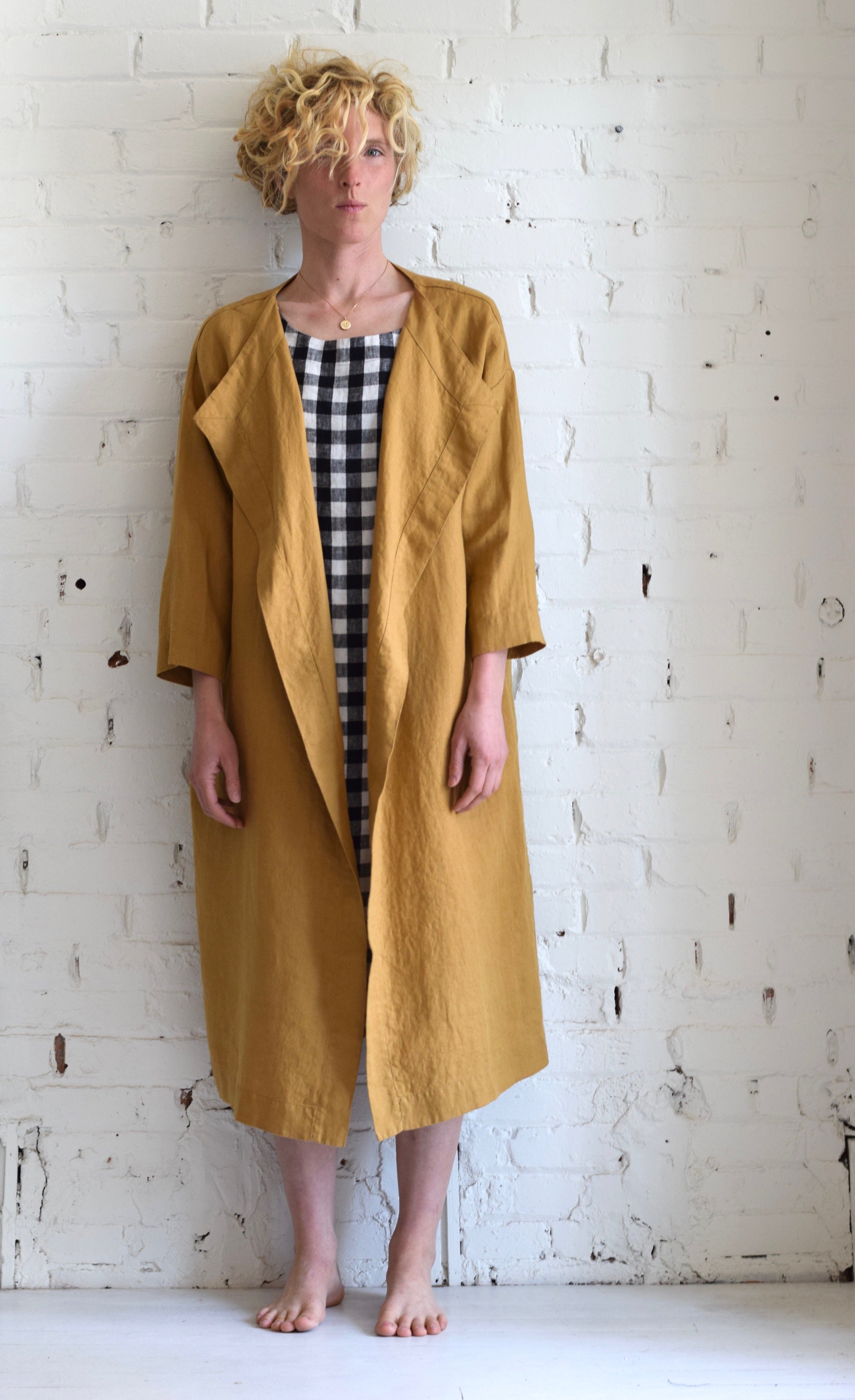 Amsterdam Linen Wrap Jacket | Amber