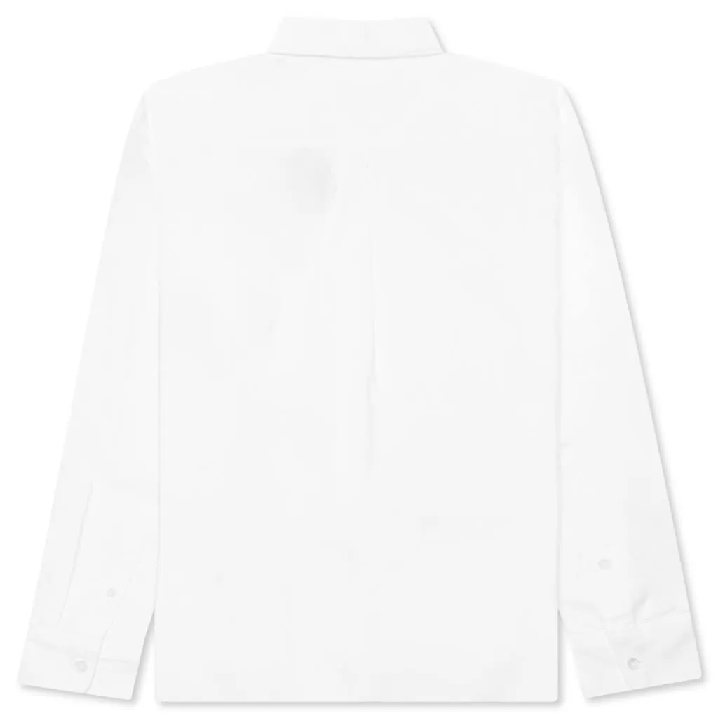 Ape Head One Point Oxford Shirt - White