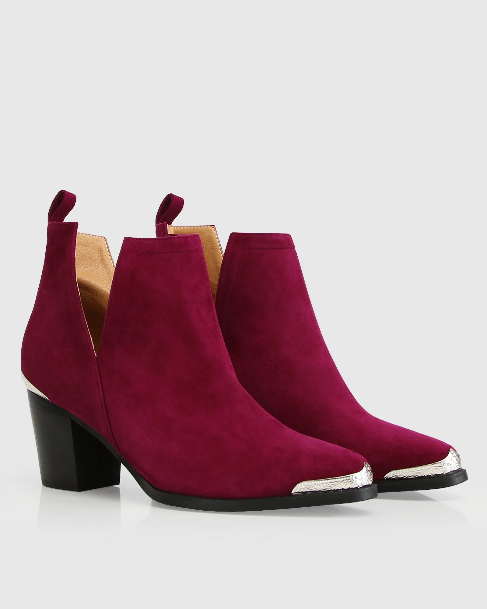 Austin Suede Ankle Boot - Merlot