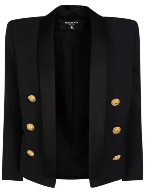 Balmain   Boxy wool jacket 