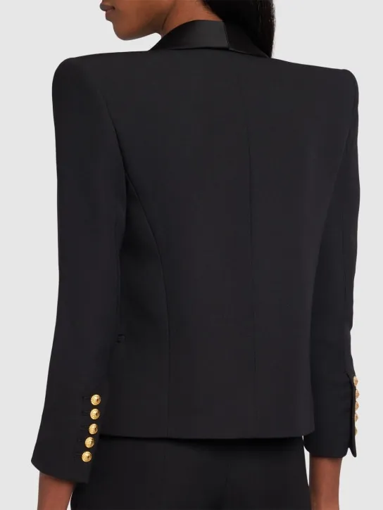 Balmain   Boxy wool jacket 