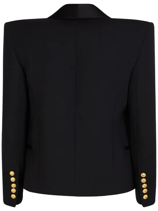 Balmain   Boxy wool jacket 