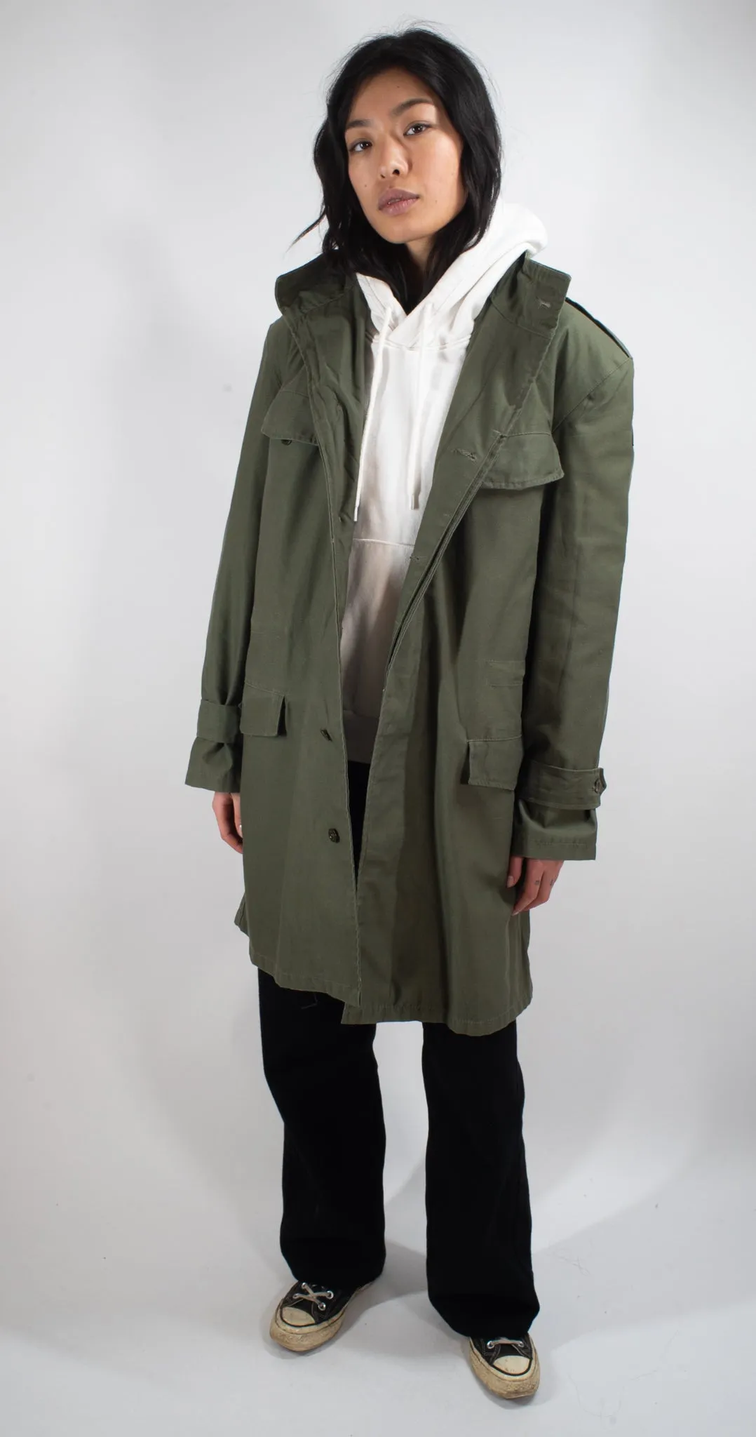 Belgian Army Parka M89 Olive Coat - MOD style coat - DISTRESSED RANGE