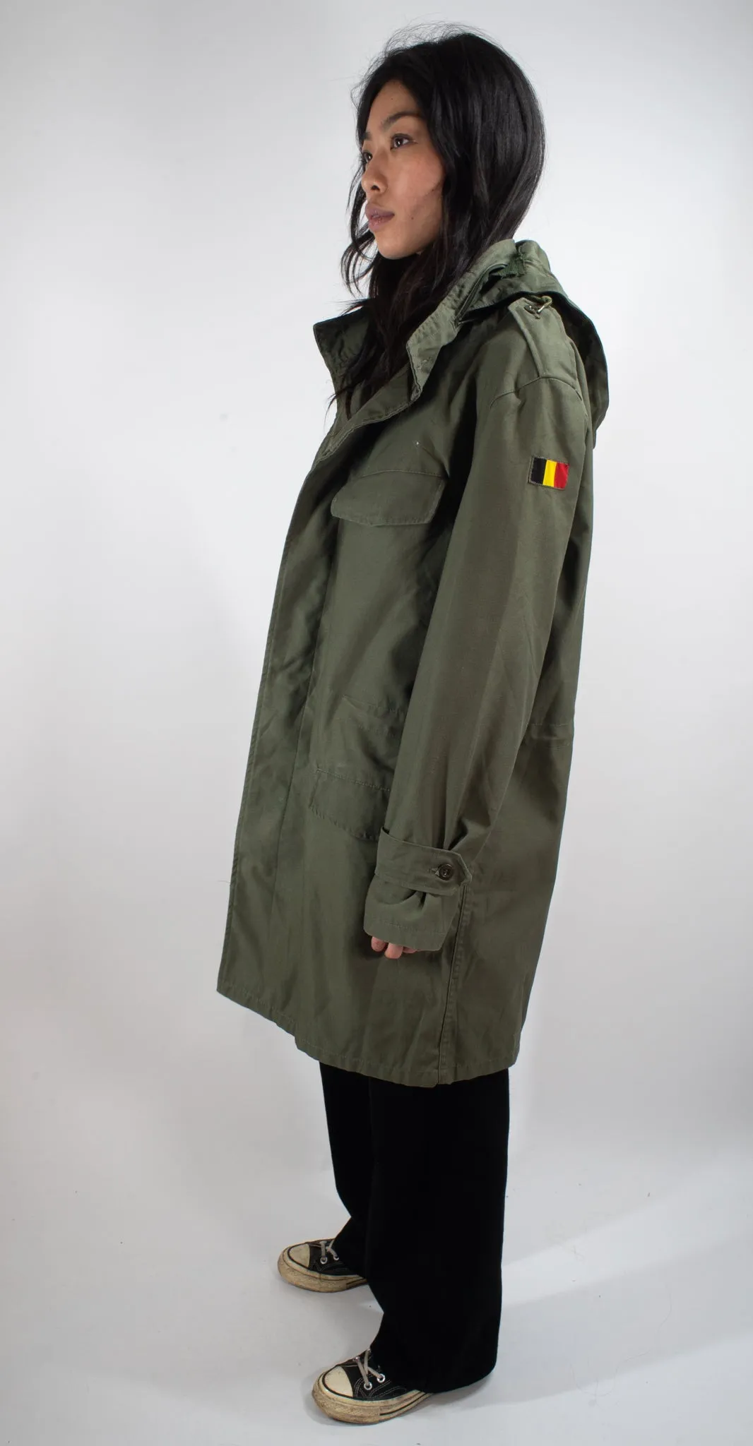 Belgian Army Parka M89 Olive Coat - MOD style coat