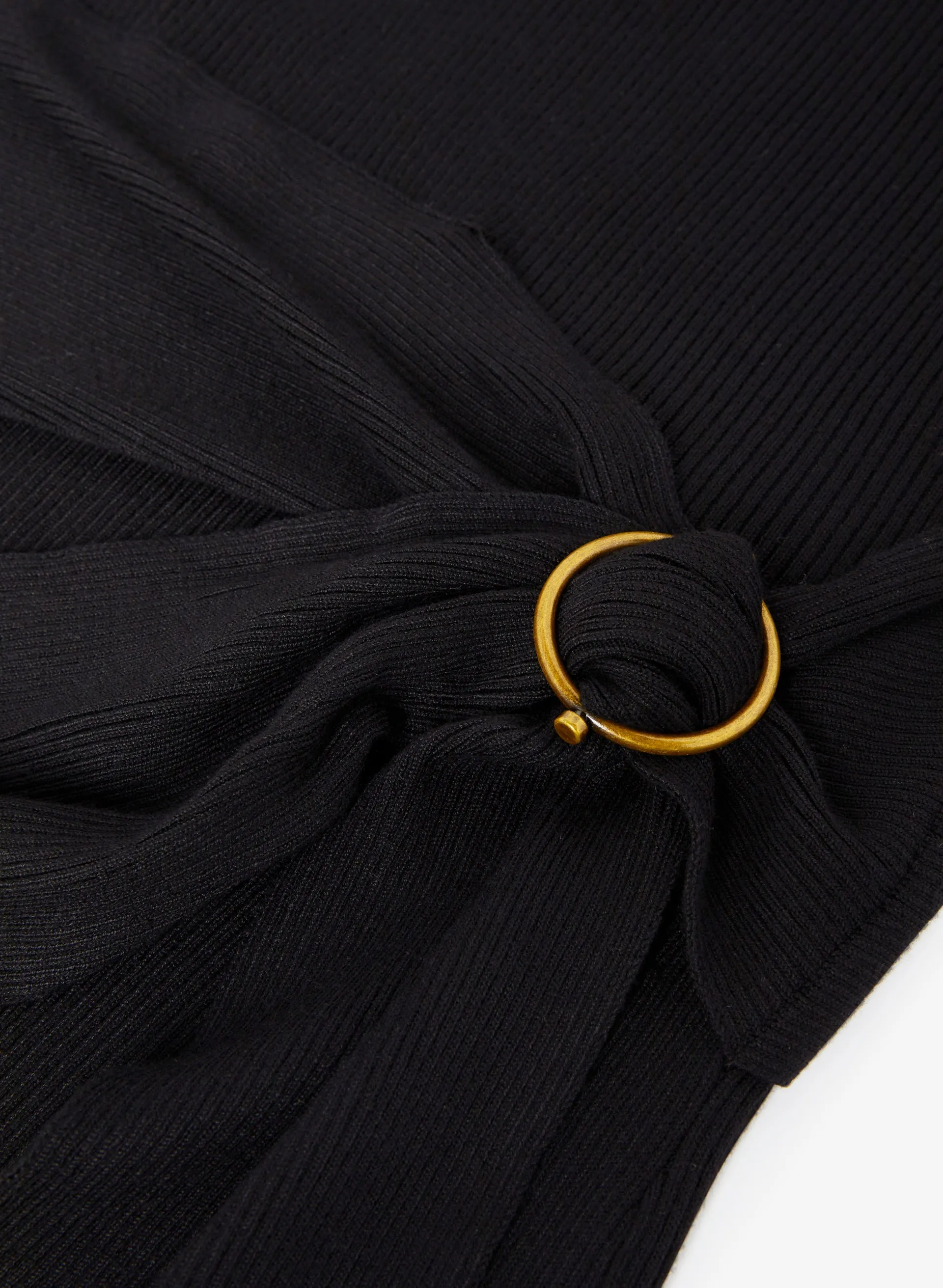 Belt Detail Sweater Dress