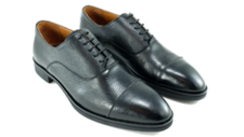 BERN DEERSKIN OXFORD - BLACK