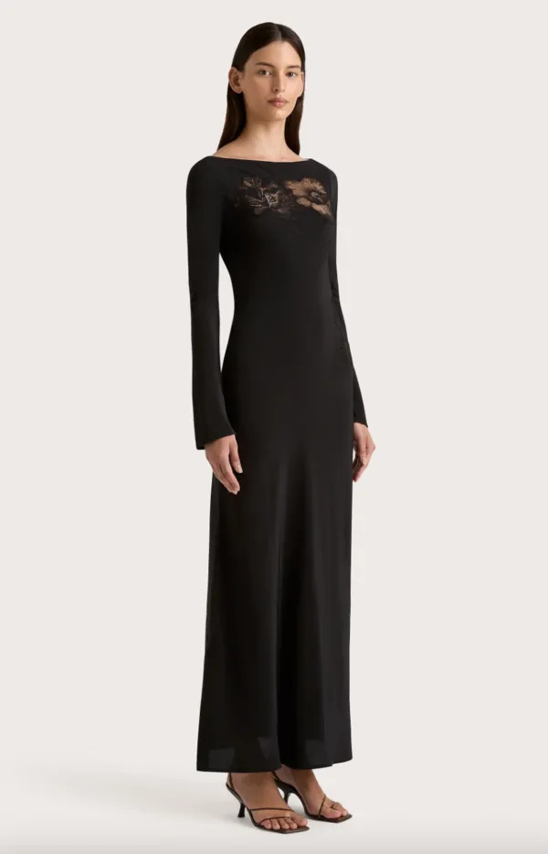 Biarritz Long Sleeve Dress - Black