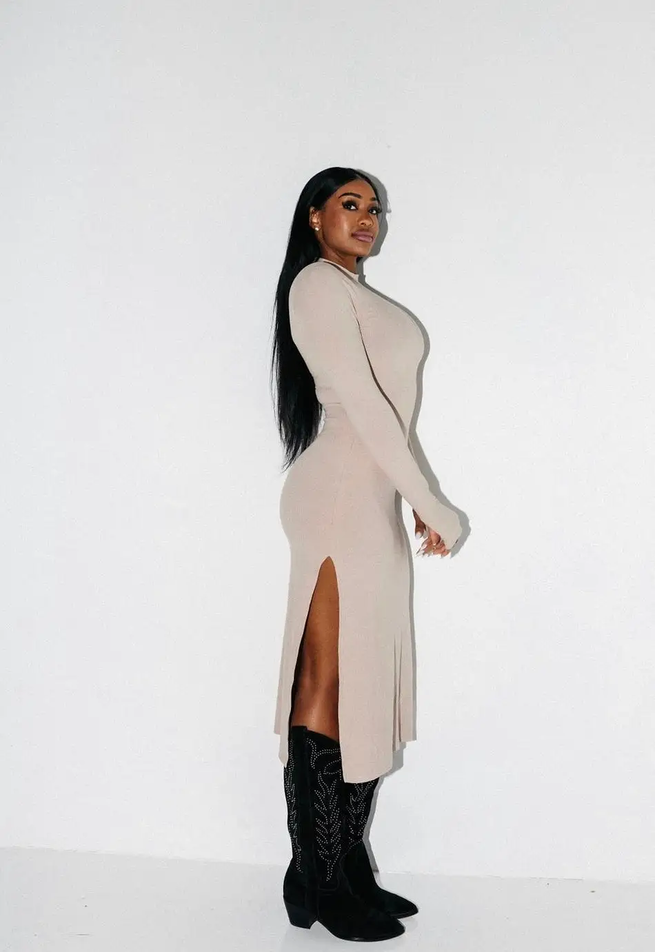 Big Mood Long Sleeve Dress