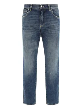 Blue Wash Jeans - Blue