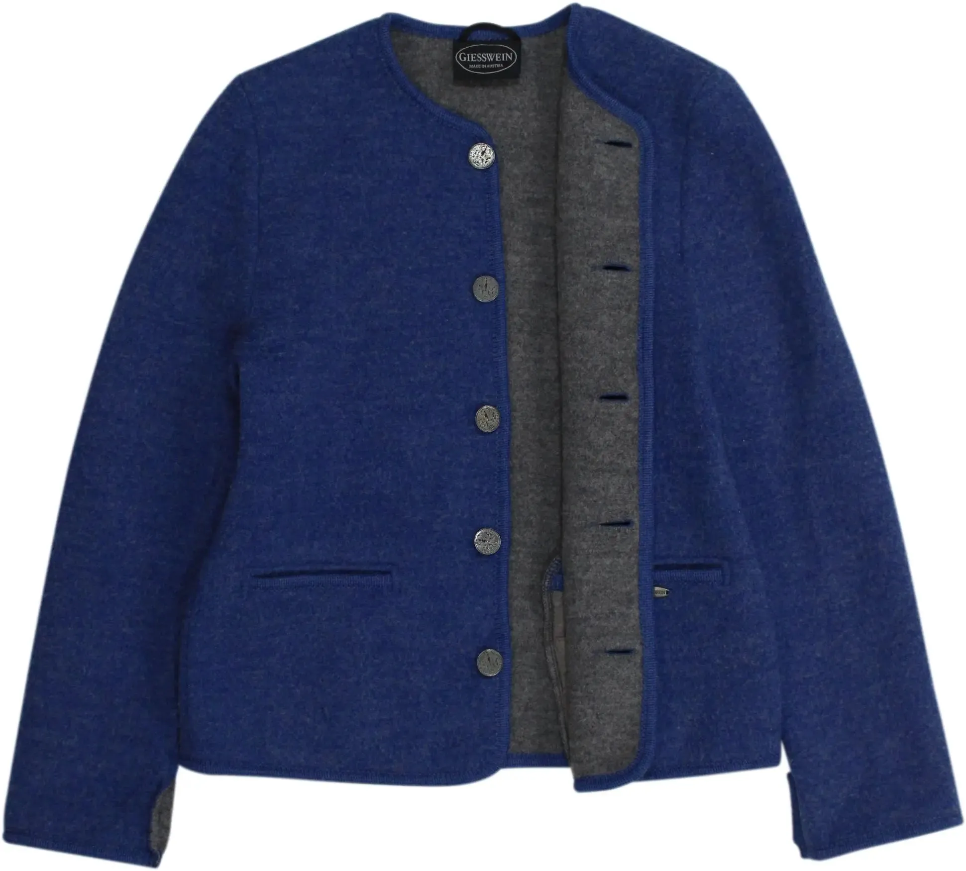 Blue Wool Jacket | ThriftTale