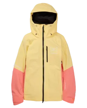 Burton Women's [ak] Upshift Gore-Tex 2L Snow Jacket - Buttermilk/Reef Pink