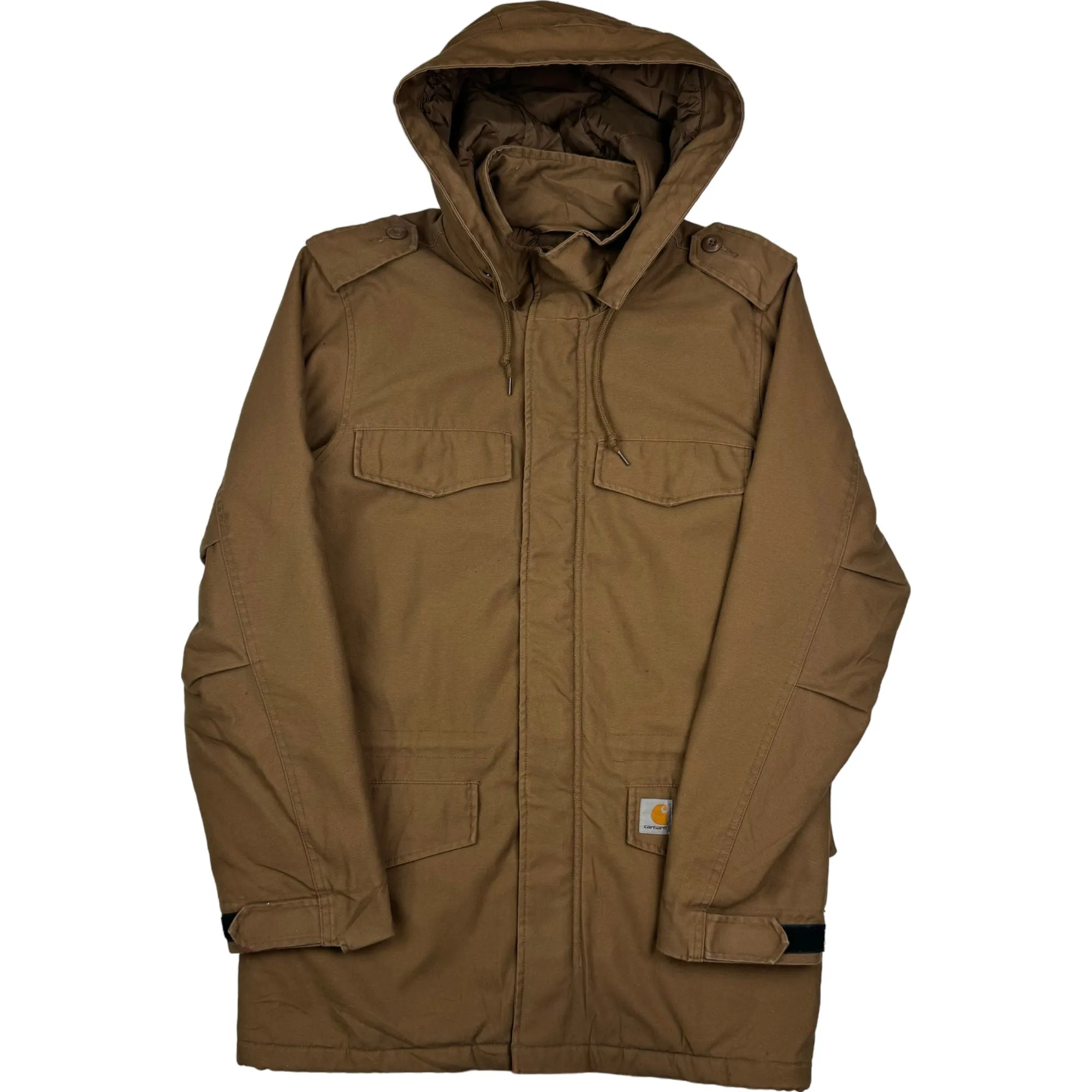 Carhartt Hickman Padded Parka Coat Brown