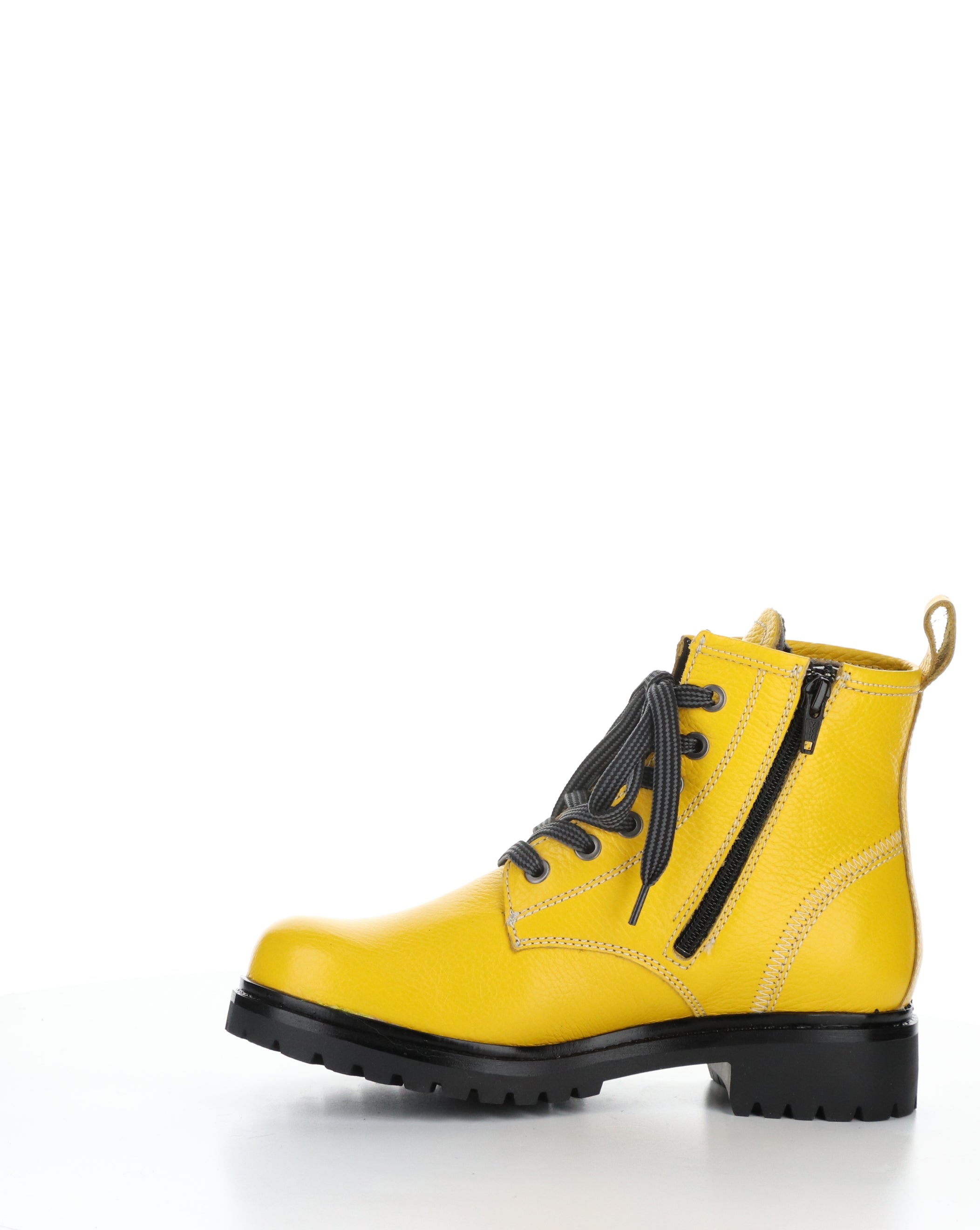 CARINAS MUSTARD Round Toe Boots