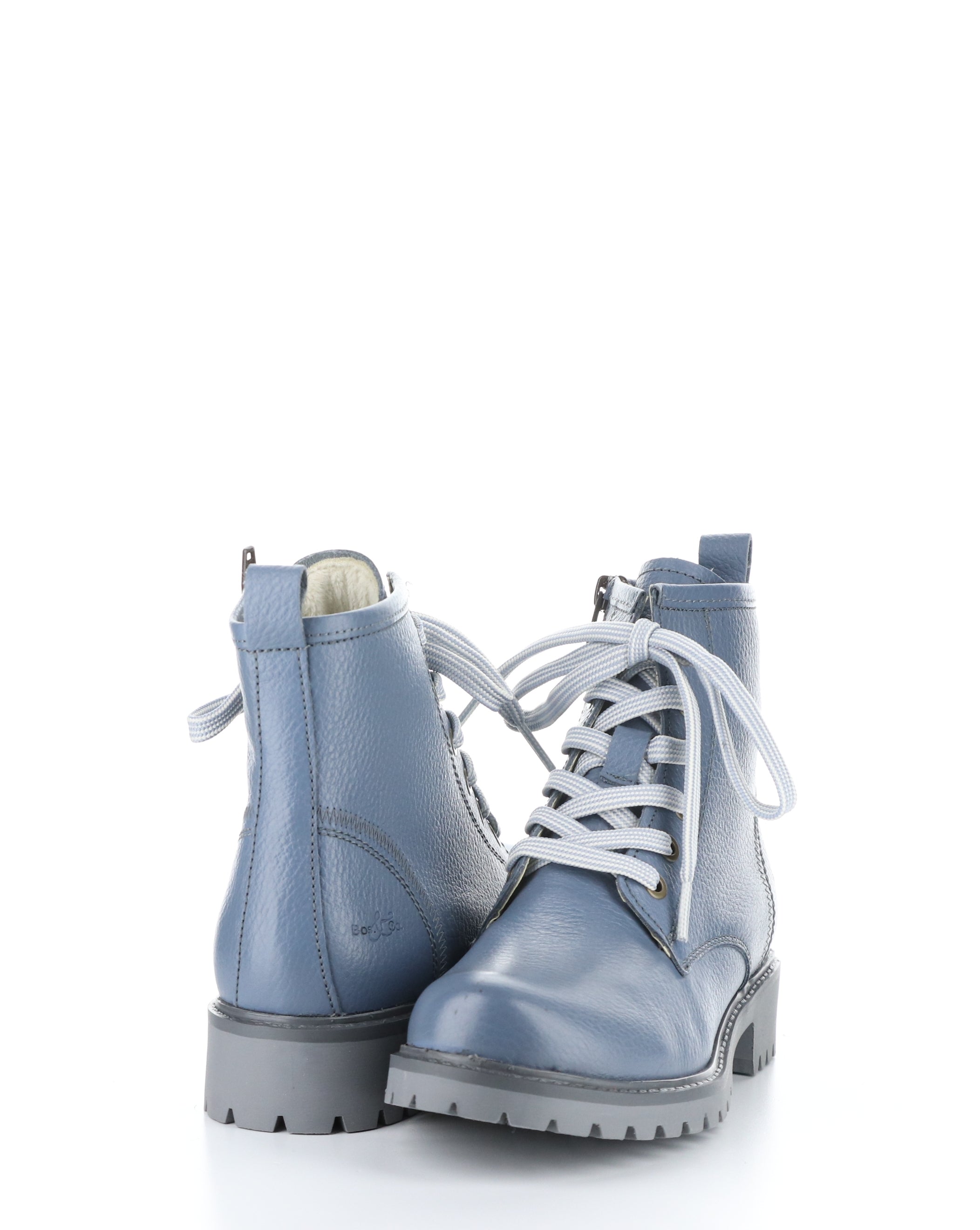 CARINAS STEEL BLUE Round Toe Boots