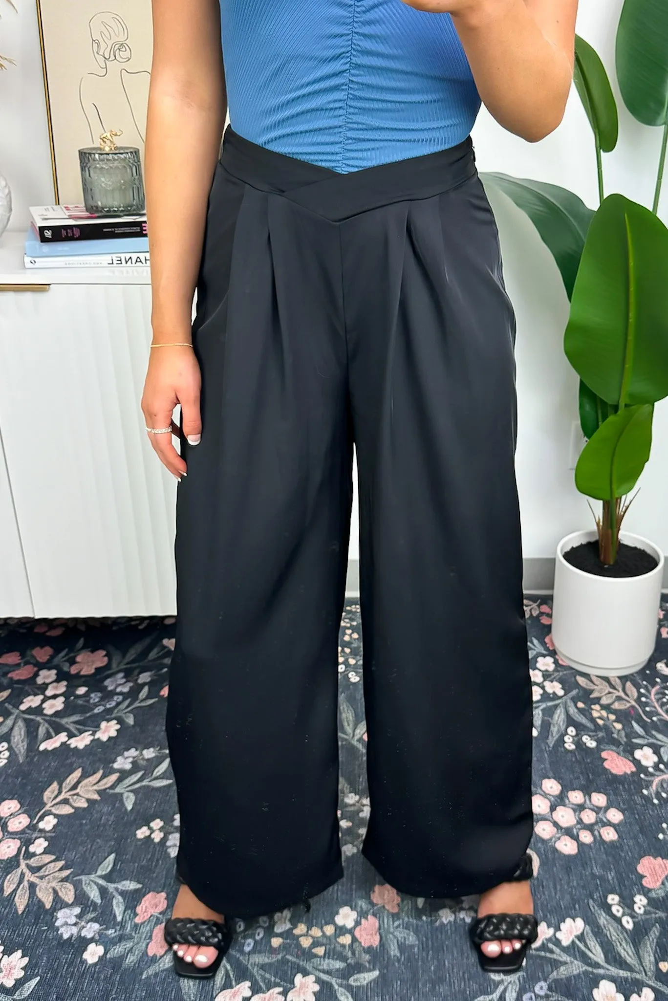 Casdyn High Waist Wide Leg Pants - FINAL SALE