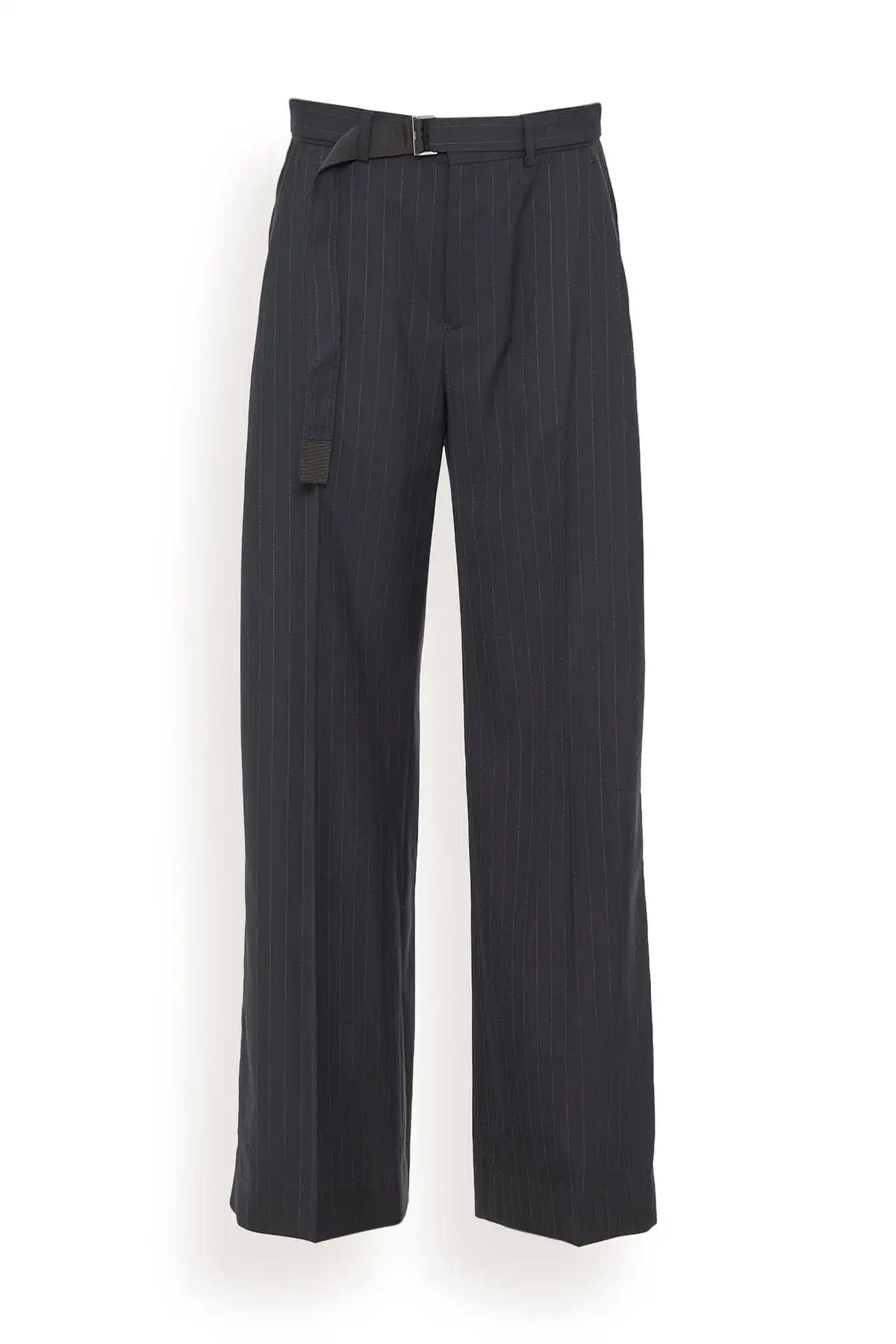 Chalk Stripe Pants in Navy