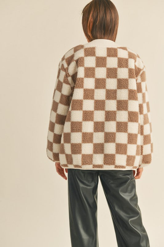 Checkered Oversized Jacket