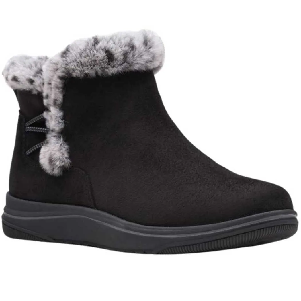 Clarks Breeze Fur Boot Black (Women's)