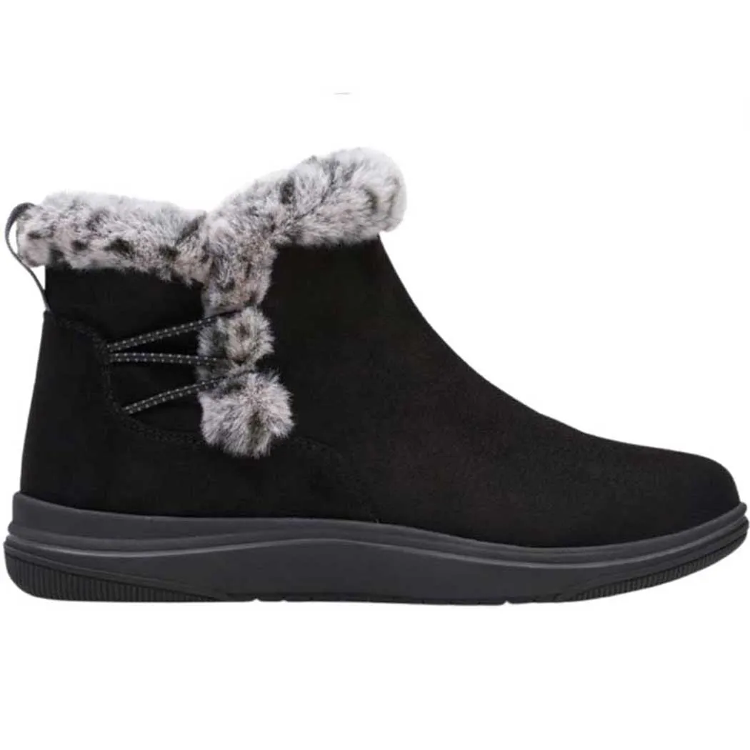 Clarks Breeze Fur Boot Black (Women's)