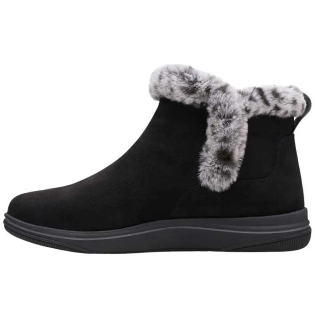 Clarks Breeze Fur Boot Black (Women's)