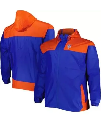 Columbia Men's MLB New York Mets Flash Forward Challenger Omni-Shade Full-Zip Windbreaker