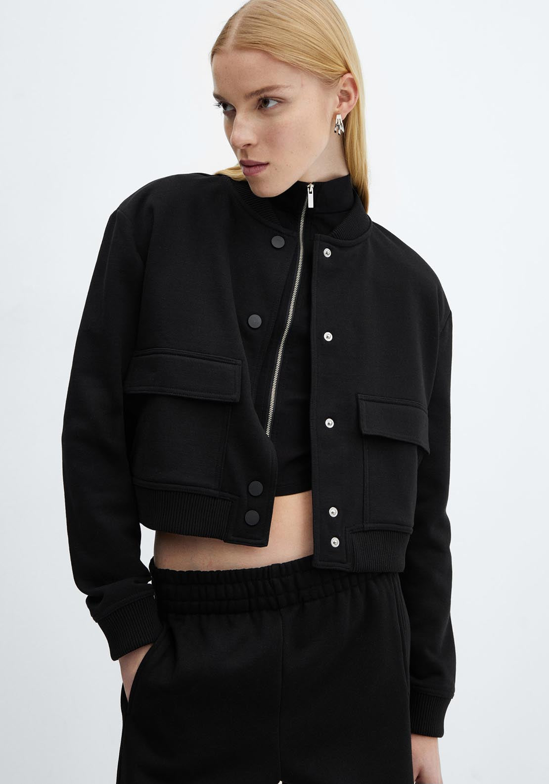 Cotton bomber jacket