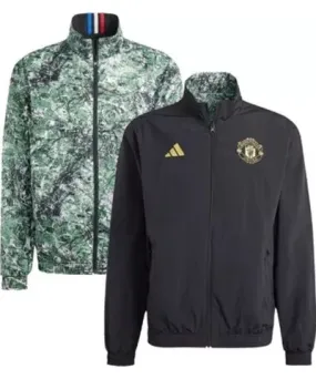 Cutter & Buck Men's Premier League Originals Manchester United x Roses 2023/24 Reversible Anthem Full-Zip Jacket