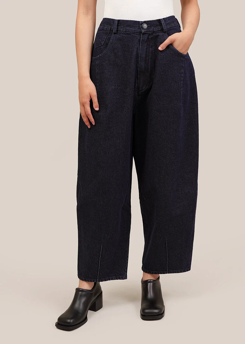 Dark Navy Baggy Pants