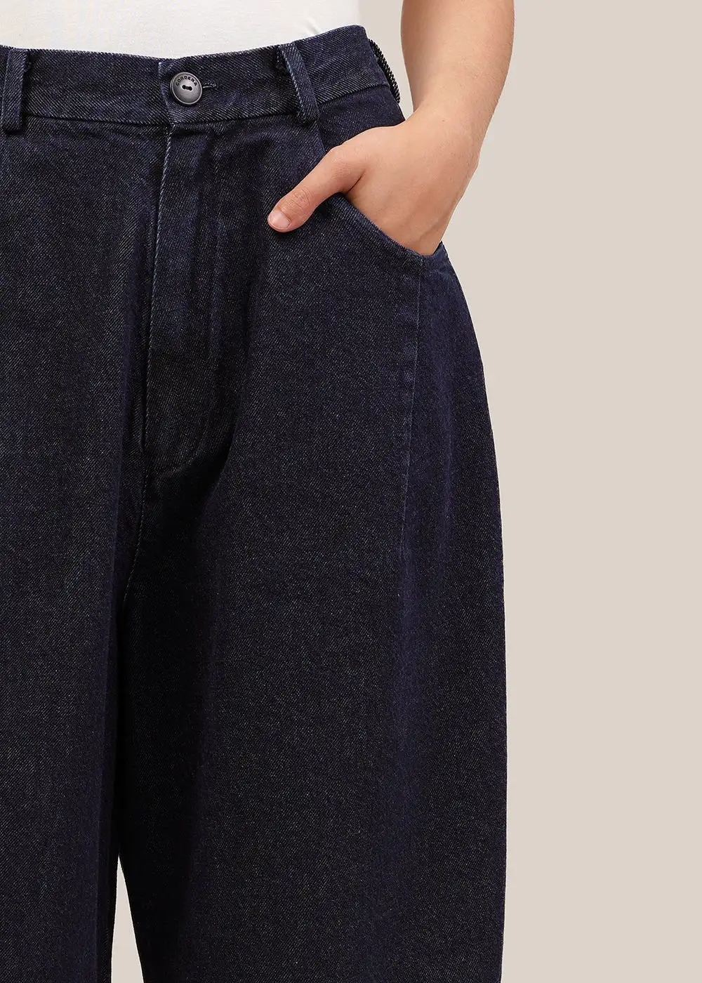 Dark Navy Baggy Pants