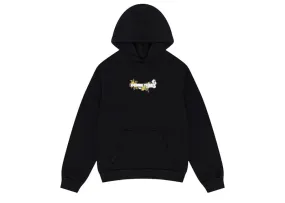 Denim Tears Embroidered Floral Hoodie Black