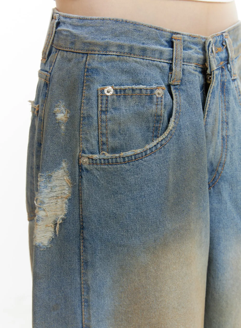 Destroyed Baggy Jeans CA411