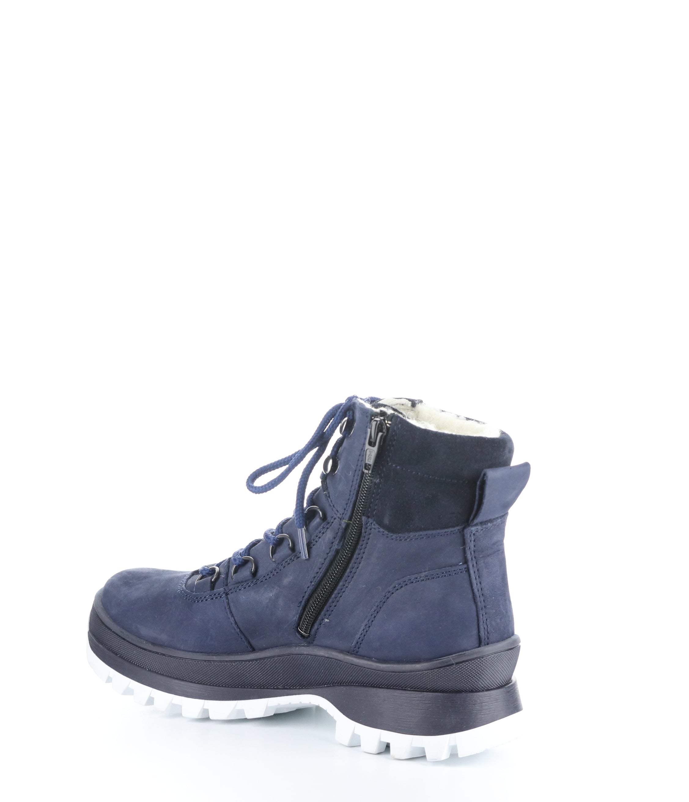 DIAS NAVY Round Toe Boots