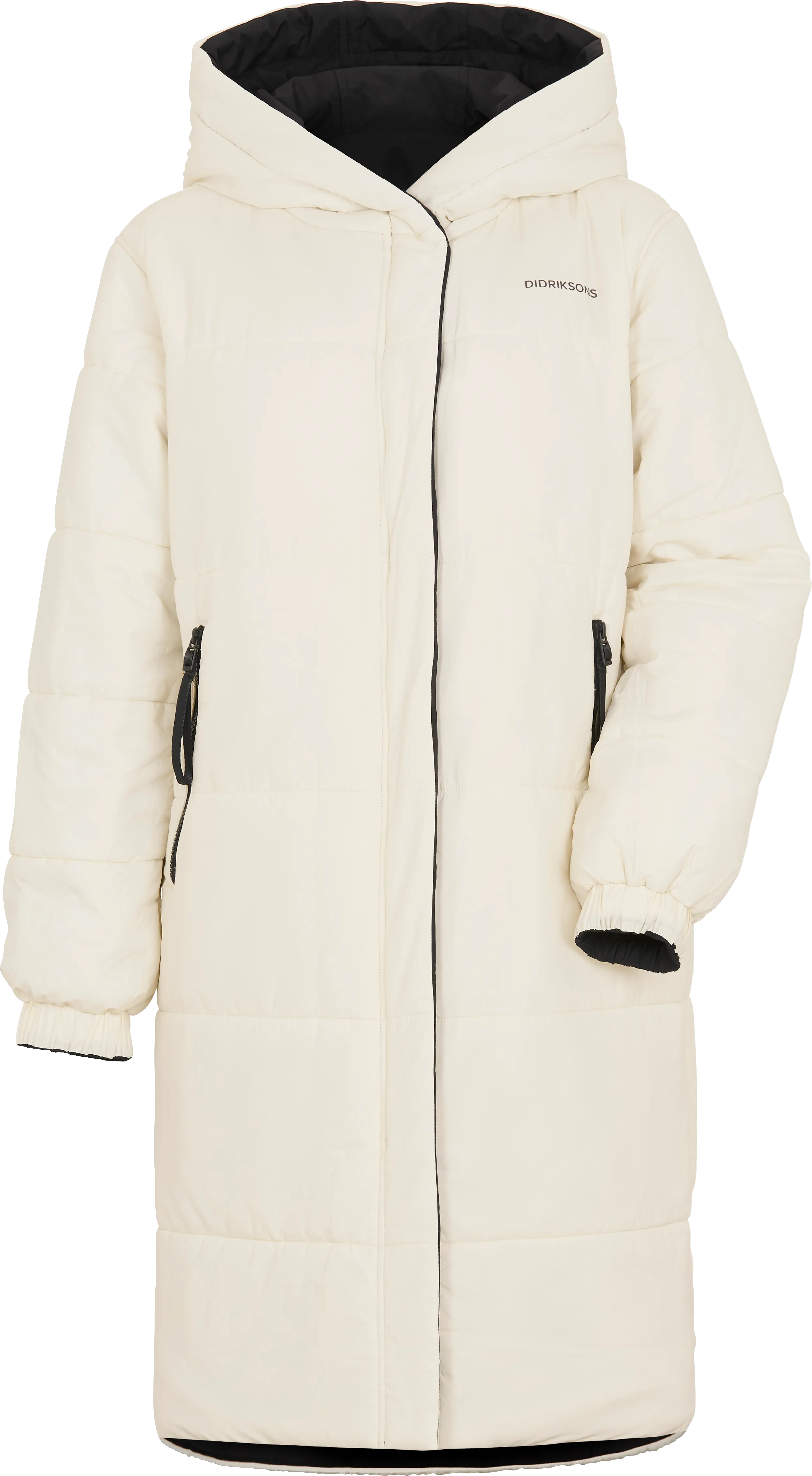 Didriksons Anna Reversible Women's Parka White Foam/Black | Buy Didriksons Anna Reversible Women's Parka White Foam/Bl