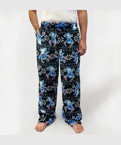 Disney Men's Stitch Fleece Pajama Pants