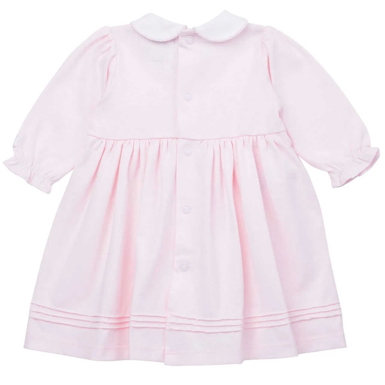 EMILE ET ROSE Hettie Two-Piece Collared Dress and Tights Set - Light Pink