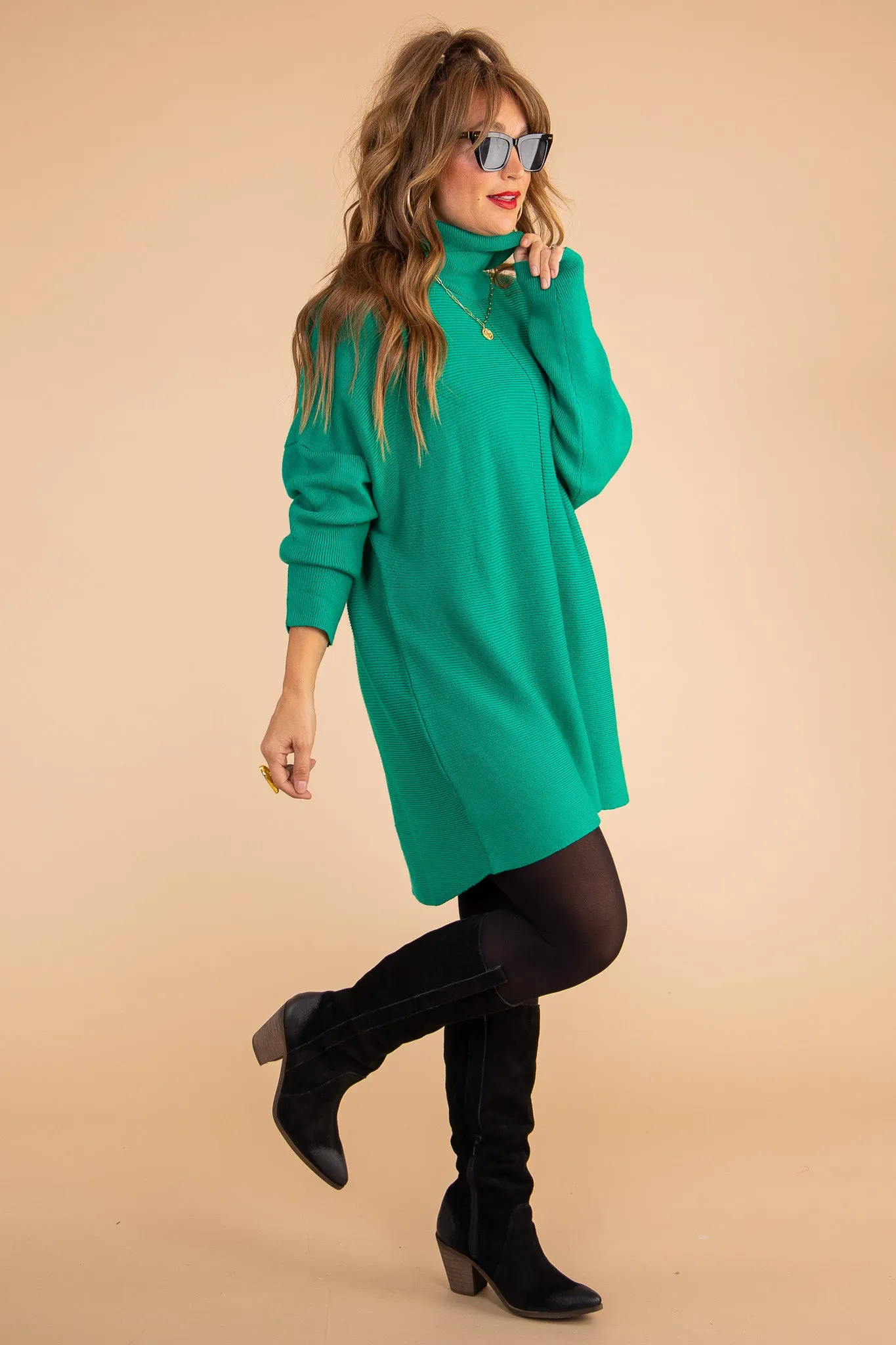 Evergreen Dreams Sweater Dress - FINAL SALE